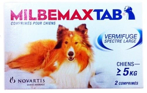 Milbemax Tab Vermifuge Chien De 5kg à 25kg 2cps 2 Milbemax Tab Vermifuge Chien De 5kg à 25kg 2cps – Image 2