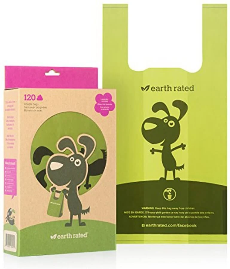 Earth Rated Sacs à Crottes Avec Poignées 120 Sacs 1 Earth Rated Sacs à Crottes Avec Poignées 120 Sacs
