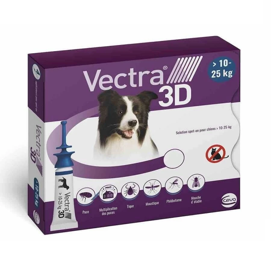 Vectra 3D Chien 10 à 25 Kg 3 Pipettes 2 Vectra 3D Chien 10 à 25 Kg 3 Pipettes – Image 2
