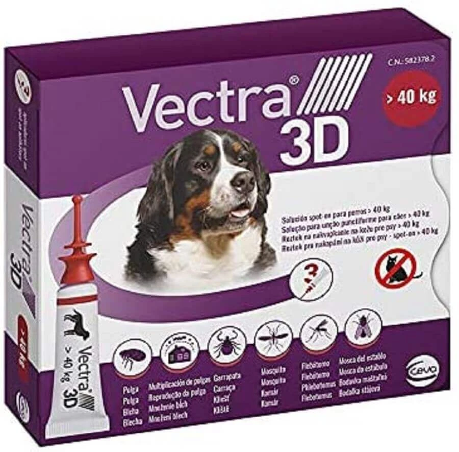 Vectra 3D Chien +40 Kg 3 Pipettes 1 Vectra 3D Chien +40 Kg 3 Pipettes