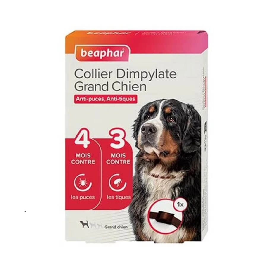 Beaphar Collier Dimpylate Puces Grand Chien Marron 1 Beaphar Collier Dimpylate Puces Grand Chien Marron