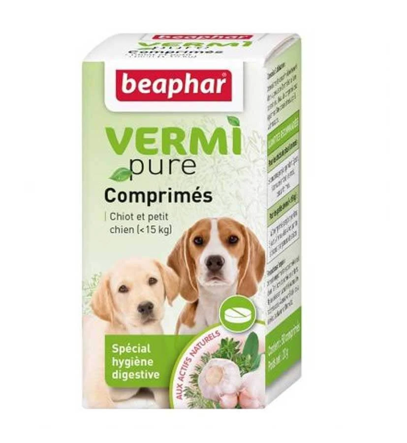 Beaphar Vermipure Comprimés Purge Aux Plantes Pour Chiot Et Petit Chien 50 Cps 1 Beaphar Vermipure Comprimés Purge Aux Plantes Pour Chiot Et Petit Chien 50 Cps
