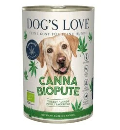 Dog's Love Canna Canis Pâtée Bio Dinde Et Chanvre 400 G