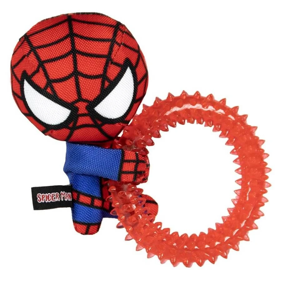 For Fan Pets Jouet Chien Anneau TPR Spiderman 1 For Fan Pets Jouet Chien Anneau TPR Spiderman