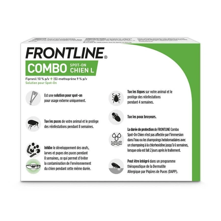 Frontline Combo Chien 20-40 Kg 4 Pipettes 2 Frontline Combo Chien 20-40 Kg 4 Pipettes – Image 2