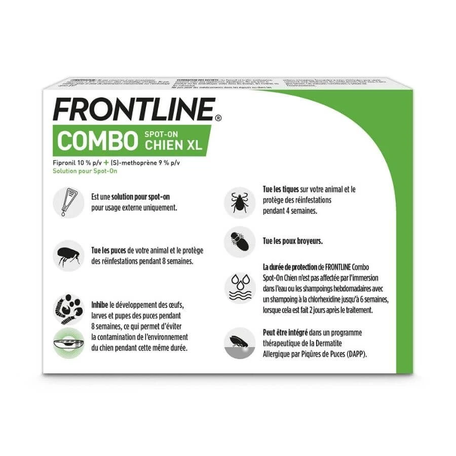 Frontline Combo Chien 40-60 Kg 4 Pipettes 2 Frontline Combo Chien 40-60 Kg 4 Pipettes – Image 2