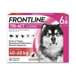 Frontline Tri Act Spot On Très Grand Chien 40 - 60 Kg 6 Pipettes
