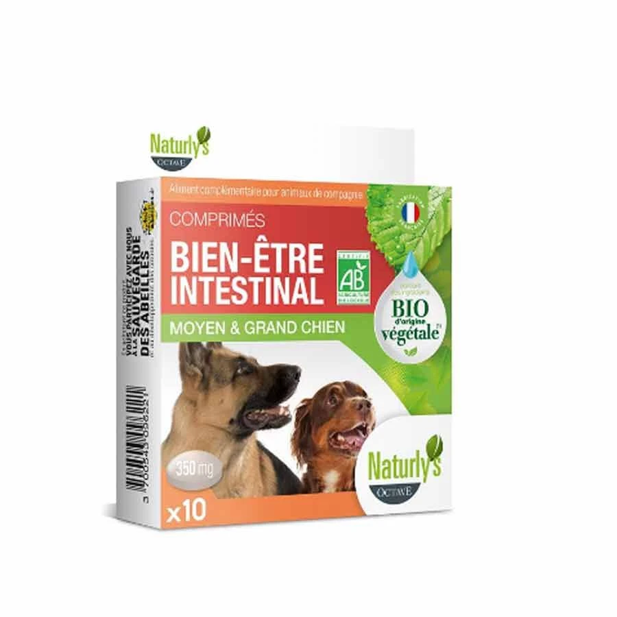 Naturlys Bien-être Intestinal Bio Moyen Et Grand Chien 10 Cps 1 Naturlys Bien-être Intestinal Bio Moyen Et Grand Chien 10 Cps