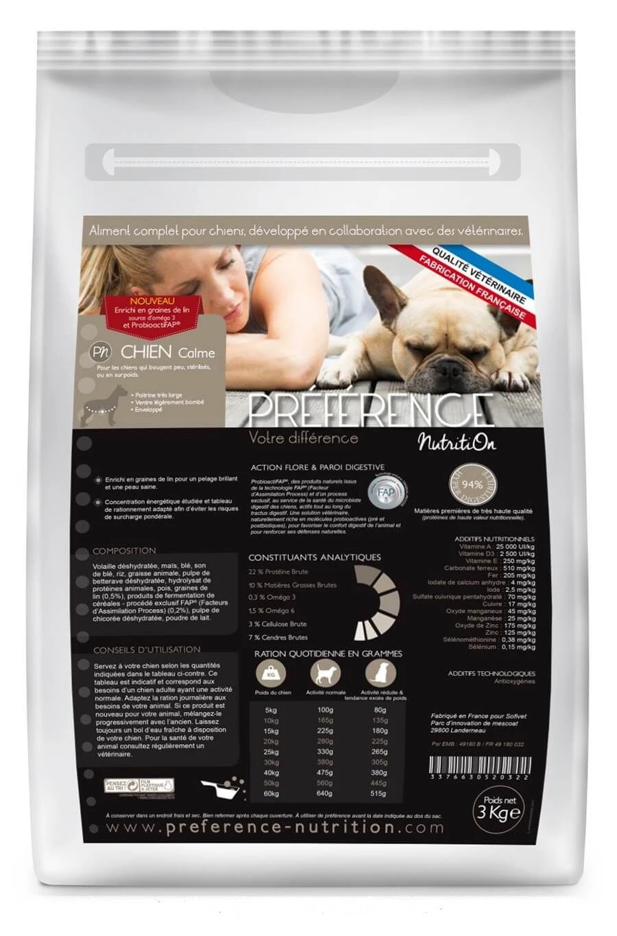 Préférence Chien Calme 3 Kg 1 Préférence Chien Calme 3 Kg