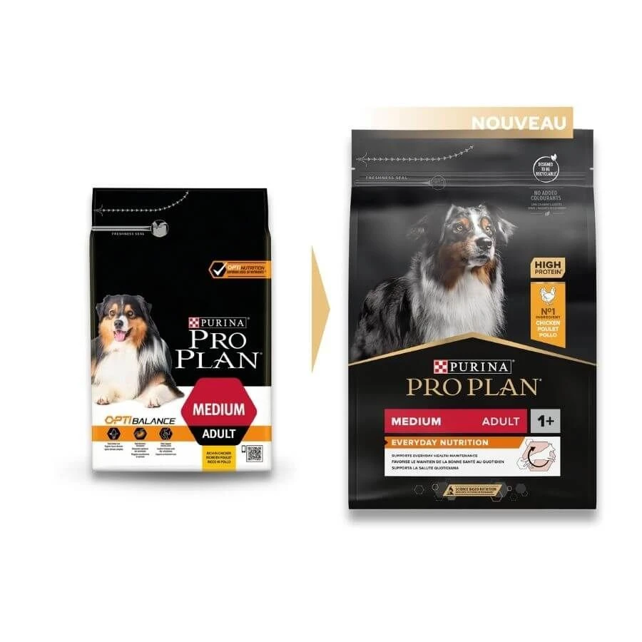 Purina ProPlan Chien Medium Adult OPTIBALANCE 3 Kg 2 Purina ProPlan Chien Medium Adult OPTIBALANCE 3 Kg – Image 2
