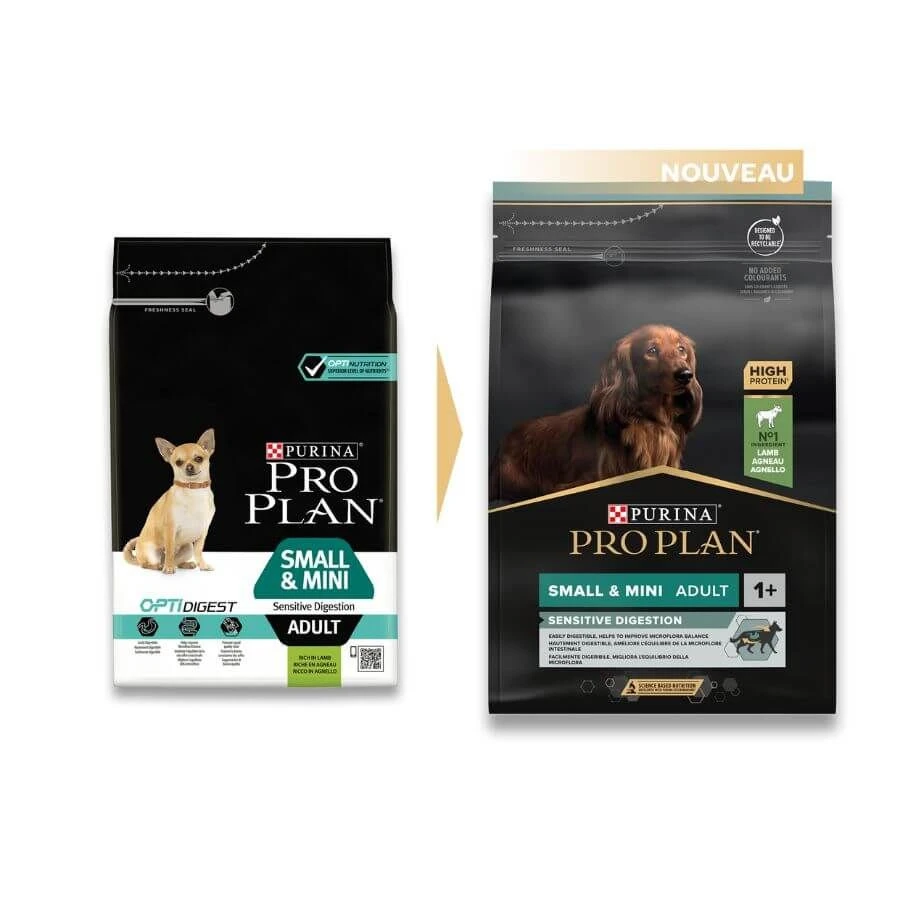Purina ProPlan Dog Small & Mini Adult OPTIDIGEST Agneau 3 Kg 2 Purina ProPlan Dog Small & Mini Adult OPTIDIGEST Agneau 3 Kg – Image 2