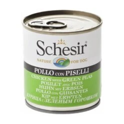 Schesir Poulet Avec Pois En Gelée Pour Chien 16 X 285 G - Destockage