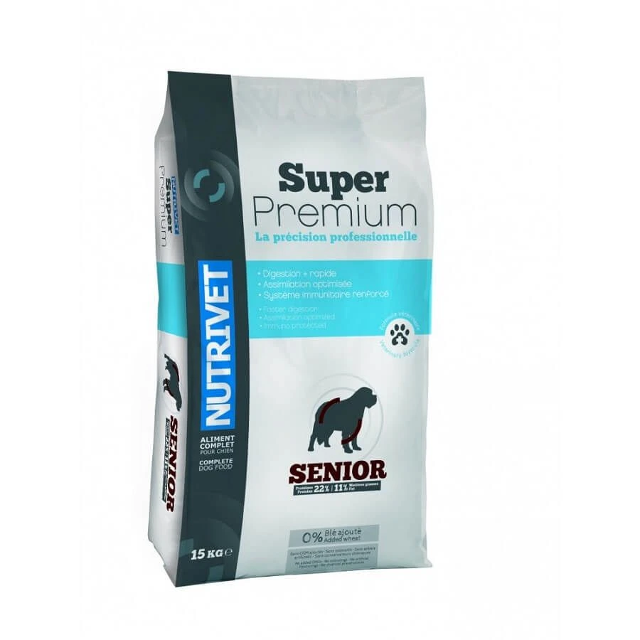 Nutrivet Super Premium Croquettes Chien Senior 22/11 15 Kg 1 Nutrivet Super Premium Croquettes Chien Senior 22/11 15 Kg