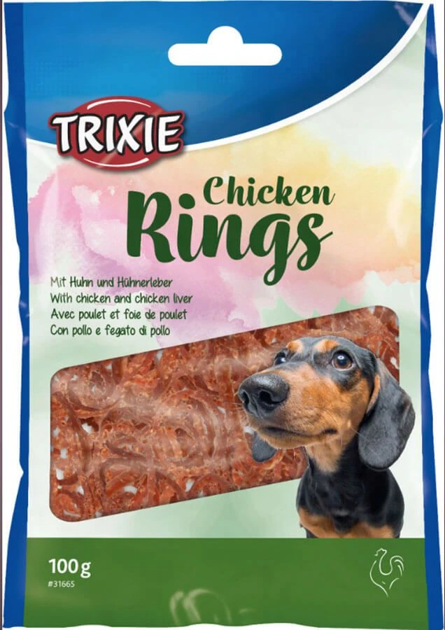 Trixie Friandises Chicken Rings Pour Chien 100 G 1 Trixie Friandises Chicken Rings Pour Chien 100 G