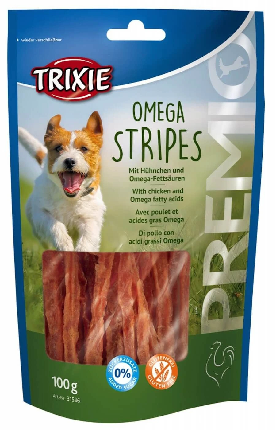 Trixie Premio Omega Stripes Friandises Chien 100 G